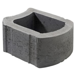 Cape Brick VR18 Smoothface Charcoal Retaining Wall Block 300 x 175 x 180 mm DIY Modern Gravity Wall — SA Home Builder