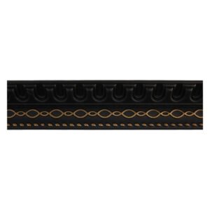 CBS Decor 4 Piece Cornice Black and Gold 2 m — SA Home Builder Store