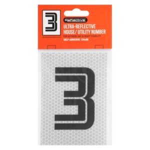 Compopak Reflective Number 3 White 190 x 0.2 x 100 mm — SA Home Builder Store