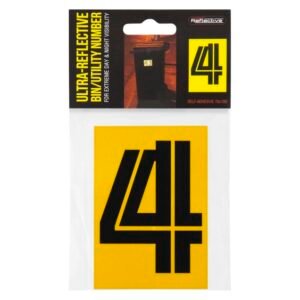 Compopak Reflective Number 4 Yellow 190 x 0.2 x 100 mm — SA Home Builder Store
