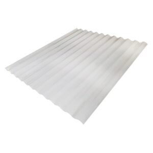 Corrugated 456 mm Polycarbonate Sheet Clear 2400 mm — SA Home Builder Store