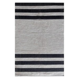 Cotton Stripe Jute Rug Natural and Black 1200 x 1800 mm — SA Home Builder Store