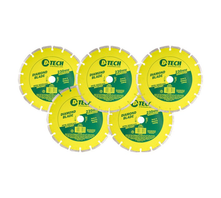D-Tech Diamond Blade Segmented 230 x 22.23 mm — SA Home Builder Store