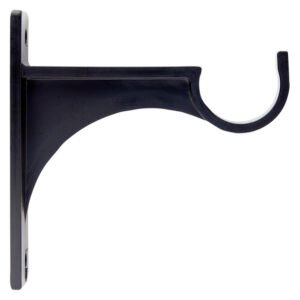 DD ROD PLASTIC SGL BRACKET 25MM 1PC BLK — SA Home Builder Store