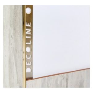 Decoline Straight Edge Trim Brown/Brass 10 x 2500 mm — SA Home Builder Store