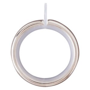 Decor Depot 10 x Plastic Rod Rings Silver 25 mm — SA Home Builder Store