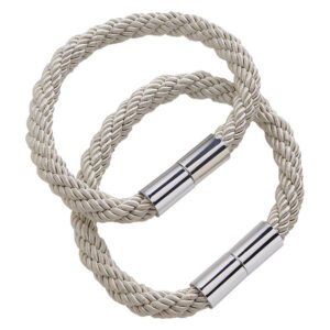 Decor Depot 2 x Magnetic Twist Rope Tieback Cream — SA Home Builder Store