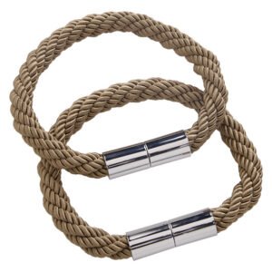 Decor Depot 2 x Magnetic Twist Rope Tieback Fawn — SA Home Builder Store