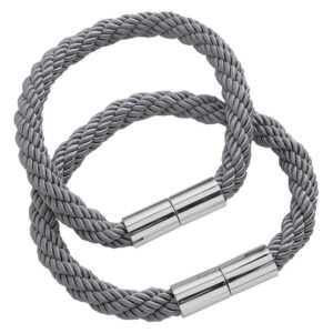 Decor Depot 2 x Magnetic Twist Rope Tieback Silver — SA Home Builder Store