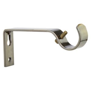 Decor Depot 25 mm Single Rod Bracket Silver and Bronze — SA Home Builder Store