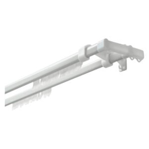 Decor Depot Double Steel Curtain Track White 3000 mm — SA Home Builder Store