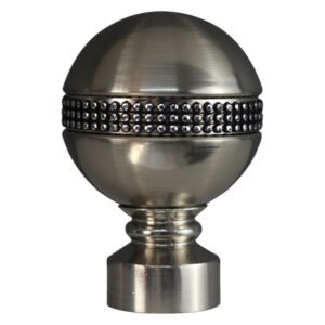 Decor Depot Rod Stud Ball Finial Silver 25 mm — SA Home Builder Store