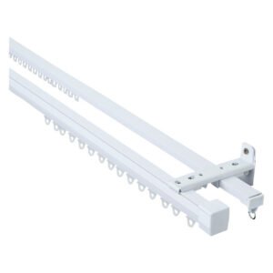 Decor Depot Superior Double Curtain Track White 2000 mm — SA Home Builder Store