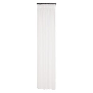Design Collection 2 x Voile Plain Taped Curtains White 1400 x 2180 mm — SA Home Builder Store
