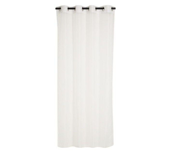 Design Collection 2 x Voile Plain Taped Curtains White 1400 x 2250 mm — SA Home Builder Store