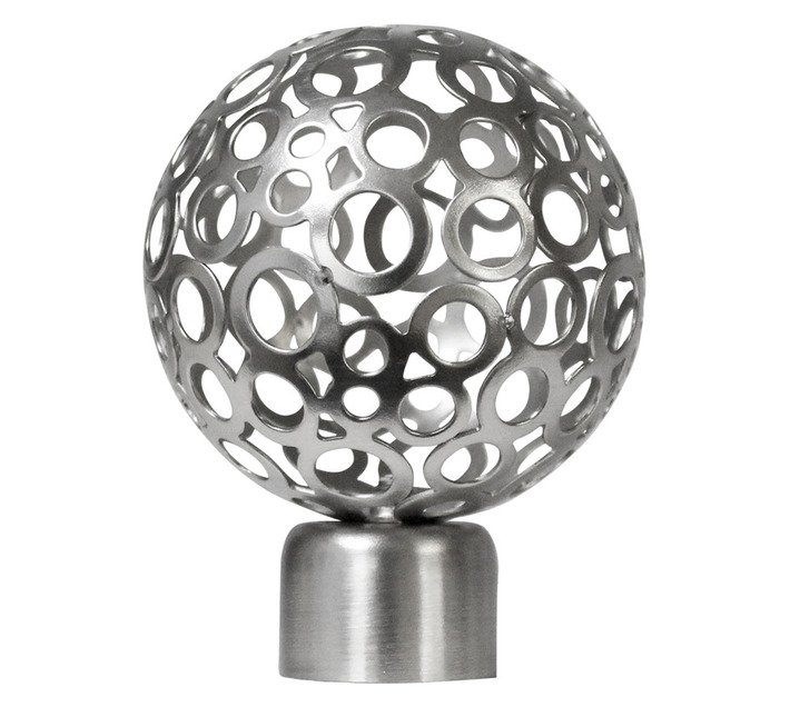 Design Depot Rod Mesh Ball Finial Silver 25 mm — SA Home Builder Store