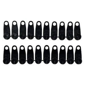 Design House 40 x Curtain Track Gliders Black — SA Home Builder Store