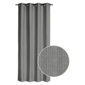 Design House Chenille Eyelet Curtain Dark Grey 2250 x 2300 mm — SA Home Builder Store