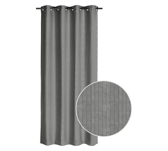 Design House Chenille Eyelet Curtain Dark Grey 2250 x 2300 mm — SA Home Builder Store
