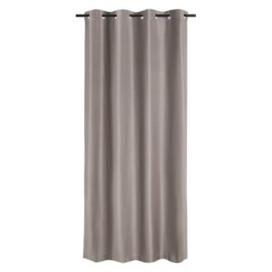 Design House Plain Weave Eyelet Curtain Gun Metal 2300 x 2500 mm — SA Home Builder Store