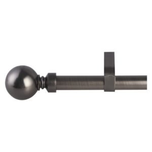 Design House Single Ball Curtain Rail Gun Metal Grey 2500 mm — SA Home Builder Store