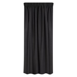 Design House Textured Block Out Taped Curtain Charcoal 2300 x 2180 mm — SA Home Builder Store