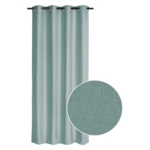 Design House Textured Lined Weave Eyelet Curtain Blue 2500 x 1400 mm — SA Home Builder Store