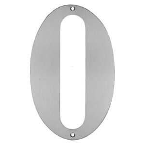 Dortello Stainless Steel Numeral 0 175 mm - Exclusive to Builders — SA Home Builder Store