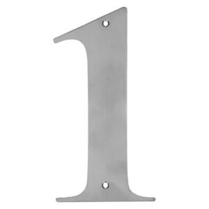 Dortello Stainless Steel Numeral 1 175 mm - Exclusive to Builders — SA Home Builder Store