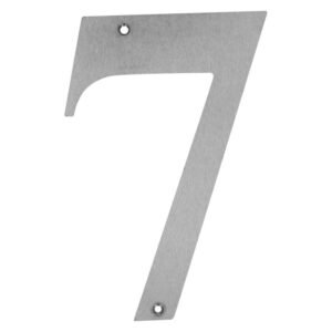 Dortello Stainless Steel Numeral 7 175 mm - Exclusive to Builders — SA Home Builder Store