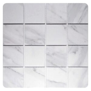 Douglas Jones 5190 Carrara Mosaic Tile - White (75 x 75 x 6mm) — SA Home Builder Store