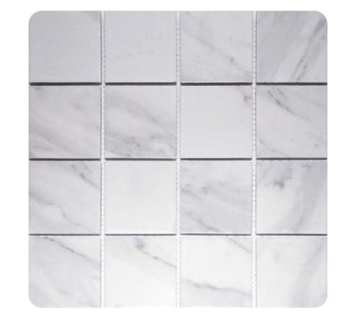Douglas Jones 5190 Carrara Mosaic Tile - White (75 x 75 x 6mm) — SA Home Builder Store