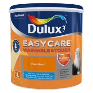 Dulux EayCare Washable Matt Pastel Tint Base 7 Paint 1 L – Ultimate Stain Resistant Interior Paint (Colourant Required