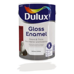 Dulux Gloss Enamel Paint Brilliant White 5 L — SA Home Builder Store