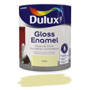 Dulux Gloss Enamel Paint Cream 1 L — SA Home Builder Store