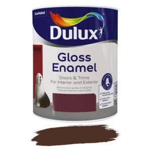 Dulux Gloss Enamel Paint Dark Brown 1 L — SA Home Builder Store