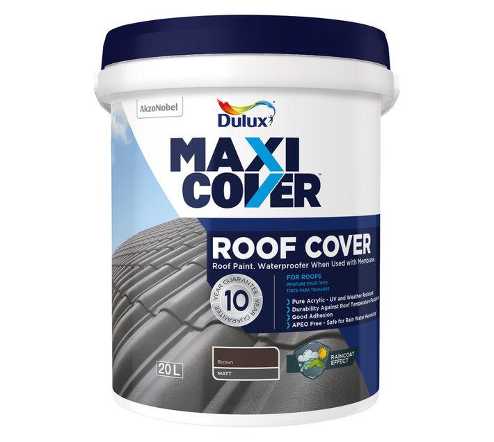 Dulux Maxicover Roof Cover Paint Brown 20 L — SA Home Builder Store
