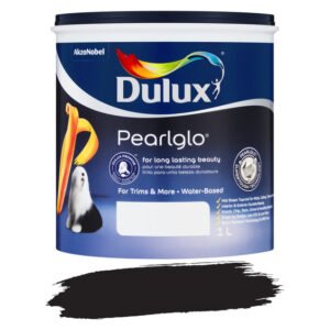Dulux Pearlglo Water Based Paint Pebble Black 1 L — SA Home Builder Store