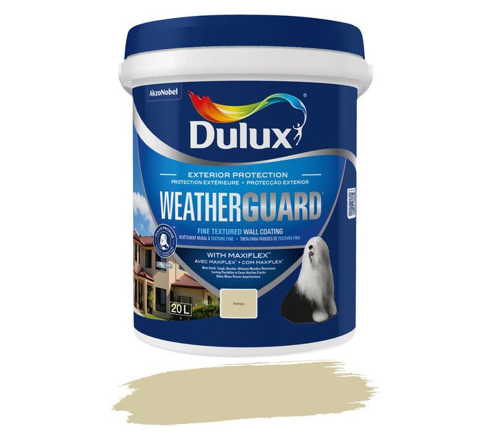 Dulux Weatherguard Fine Textured Paint Malaga 20 L — SA Home Builder Store