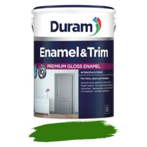 Duram Enamel and Trim Paint Historical Green 5 L – Water-Based, Durable Enamel Paint for Trim and Surface — SA Home
