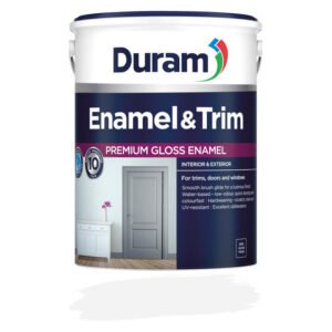 Duram Enamel and Trim Paint White 5 L – Water-Based, Durable Enamel Paint for Trim and Surface — SA Home Builder Store