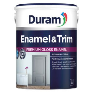 Duram Enamel and Trim Water Based Deep Tint Base Paint 5 Litre – Semi-Gloss Enamel for Door and Trim (Colourant