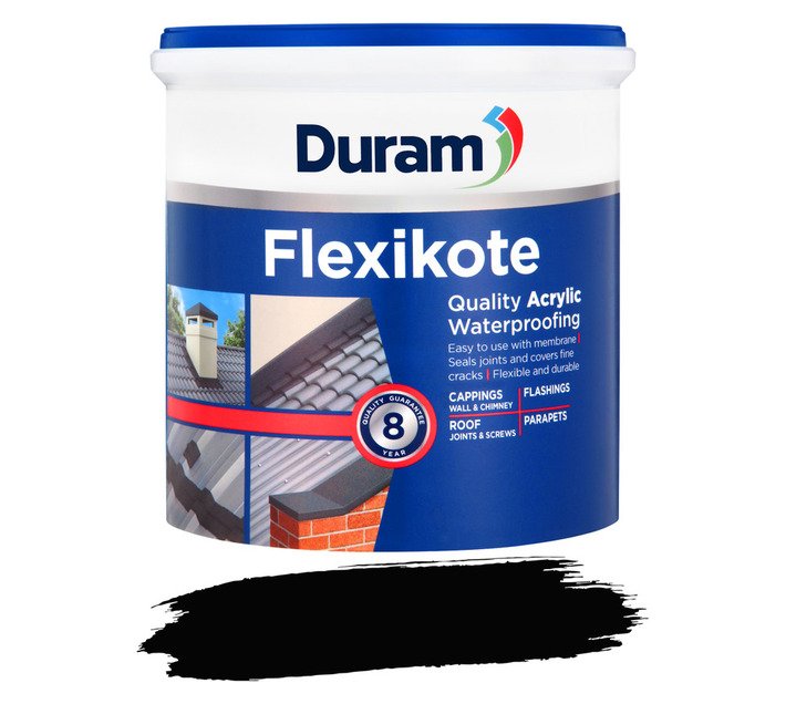 Duram Flexikote Waterproofing Black 1 L — SA Home Builder Store