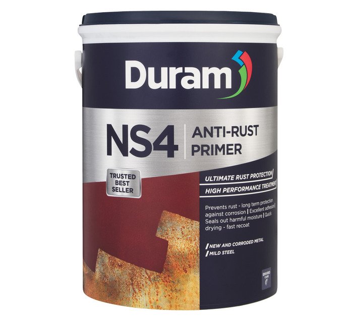 Duram NS4 Anti-Rust Coating Primer Grey 5 L — SA Home Builder Store