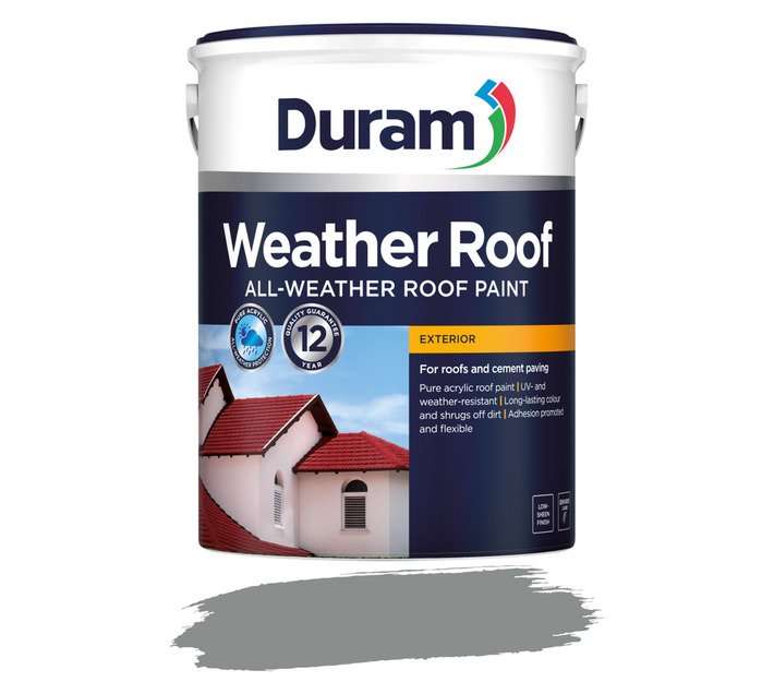 Duram Weather Roof Paint Grey 5 L — SA Home Builder Store