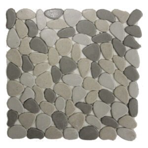 Earthstone Castilla Mosaic Pebble Tile - Grey (300 x 300mm) — SA Home Builder Store