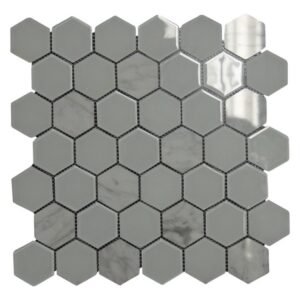 Earthstone Salton Mosaic Tile - White (315 x 325mm) — SA Home Builder Store