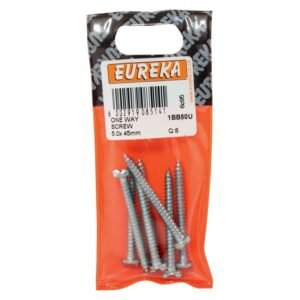 Eureka 1BB50U 5 x 45 mm One Way Screw 8 Pack — SA Home Builder Store
