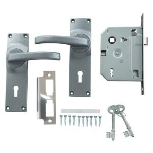 Eureka 2 Lever Lockset - Textured Satin Chrome — SA Home Builder Store
