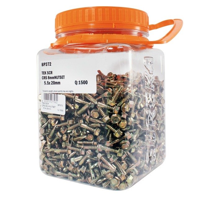 Eureka 5.5 x 20 mm Tek Screw Hex coarse 1500 Pack — SA Home Builder Store